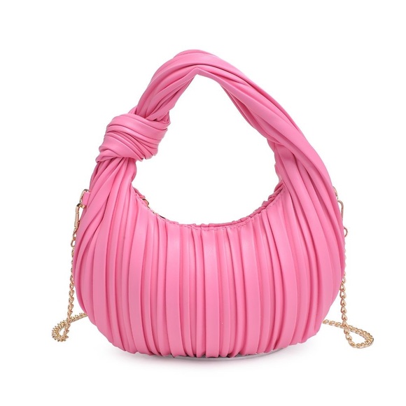 Luxor Pleated Vegan Leather Bag - Picture 1 of 1